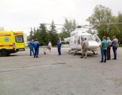 В Пензе на вертолете перевезли 48 больных