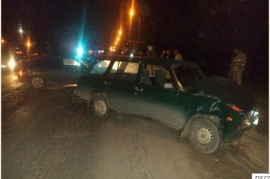 В Пензе в Терновке столкнулись пять иномарок 