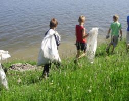 Более 2000 школьников собирали мусор с берегов прудов и рек