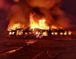 В Пензе горит ресторан «Засека». ВИДЕО