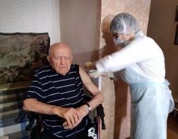 В Пензе ветеранов начали прививать от коронавируса на дому 